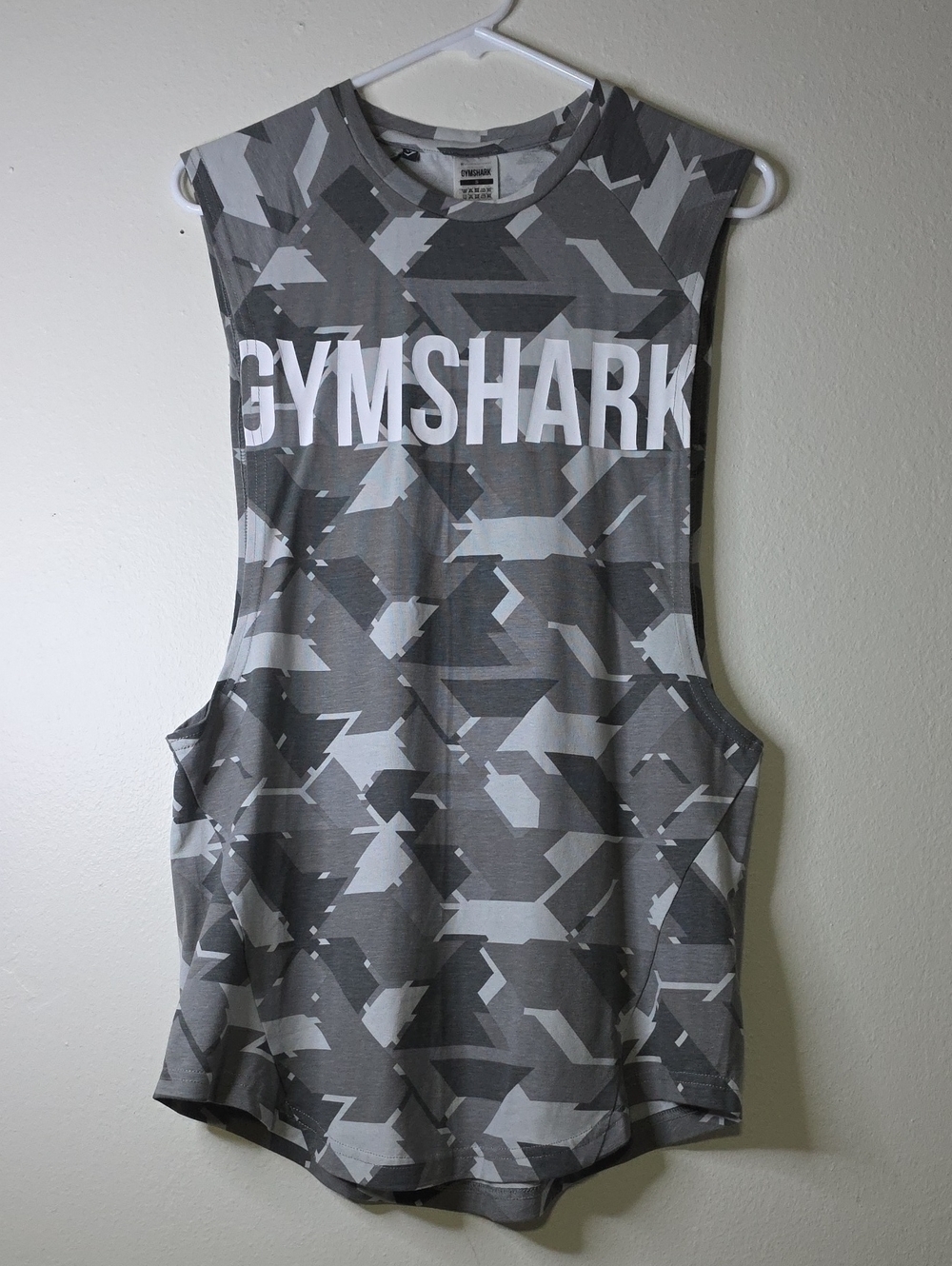 Gymshark Men’s Gray Geometric Muscle Tank